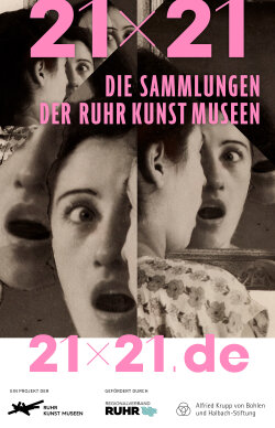 Flyer der Ausstellung 21x21